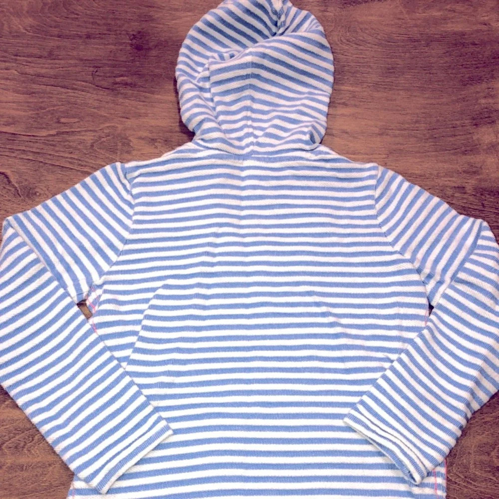 Oshkosh Girls Size 7 Cozy Striped Hoodie - Picture 2 of 4